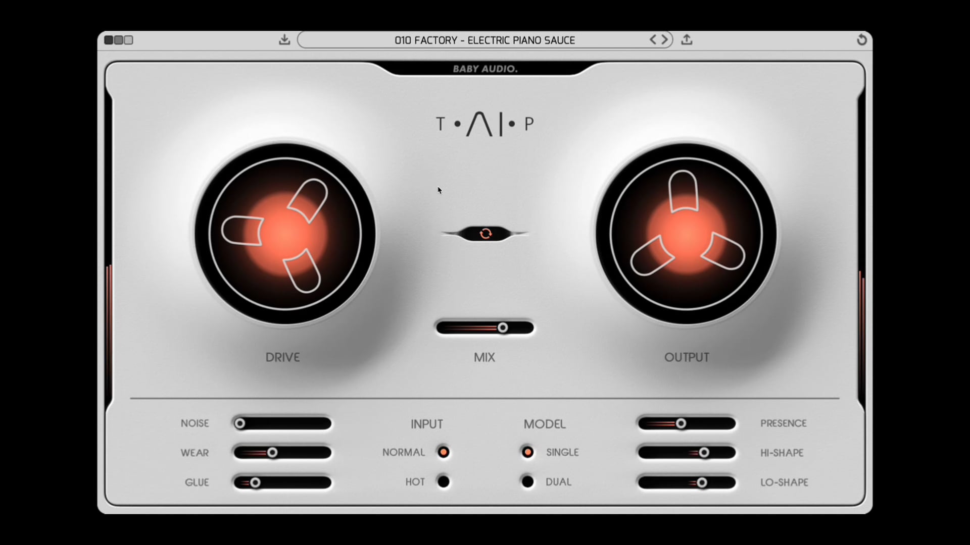 Baby Audio TAIP テープの反応を画面で追う