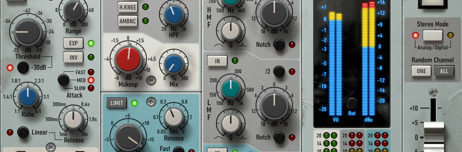 Brainworx bx_console AMEK 9099 ピークと余韻を管理する