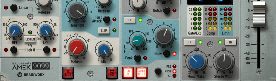 Brainworx bx_console AMEK 9099 低域と幅を整える