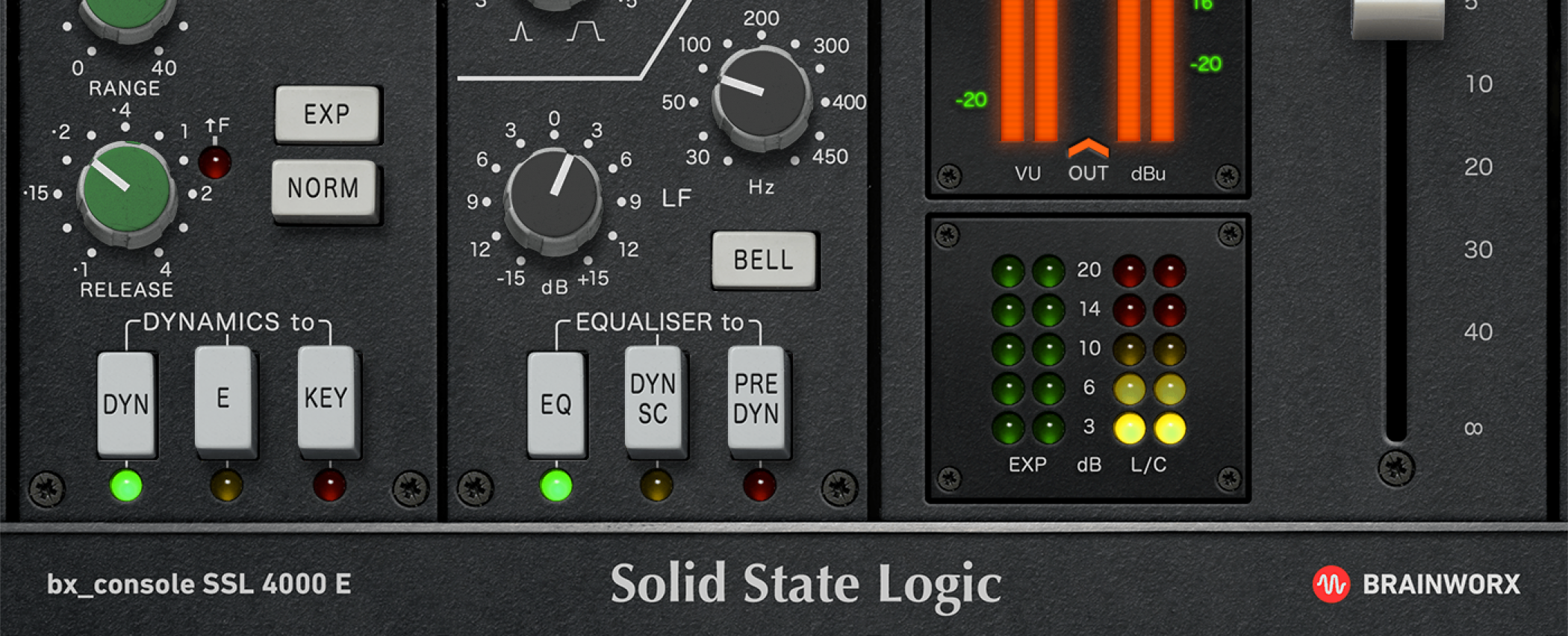 Brainworx bx_console SSL 4000 E チャンネル差を足す