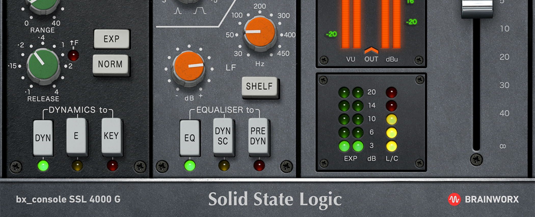 Brainworx bx_console SSL 4000 G ステムに個体差を置く