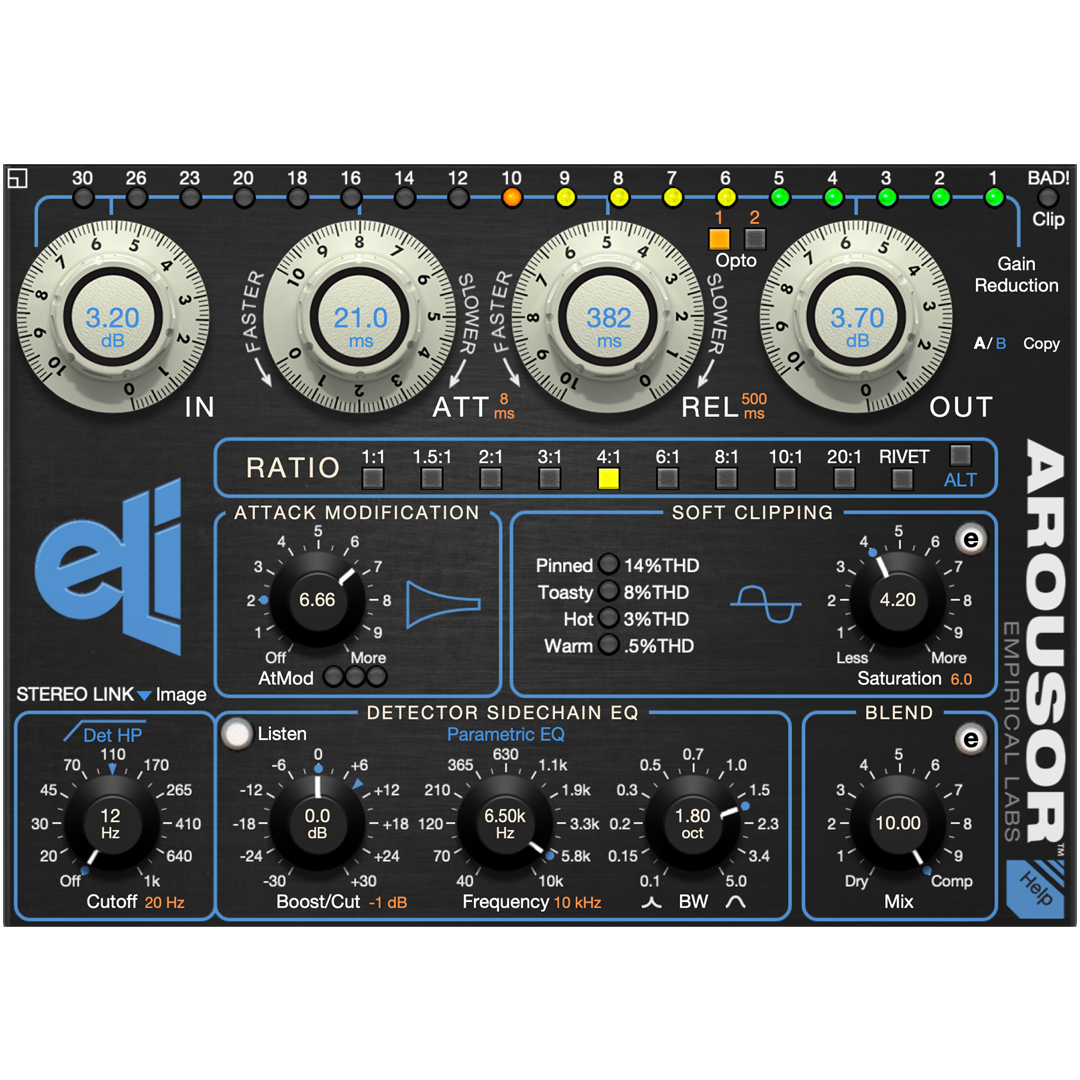 Empirical Labs Arousor 検出回路の反応を決める