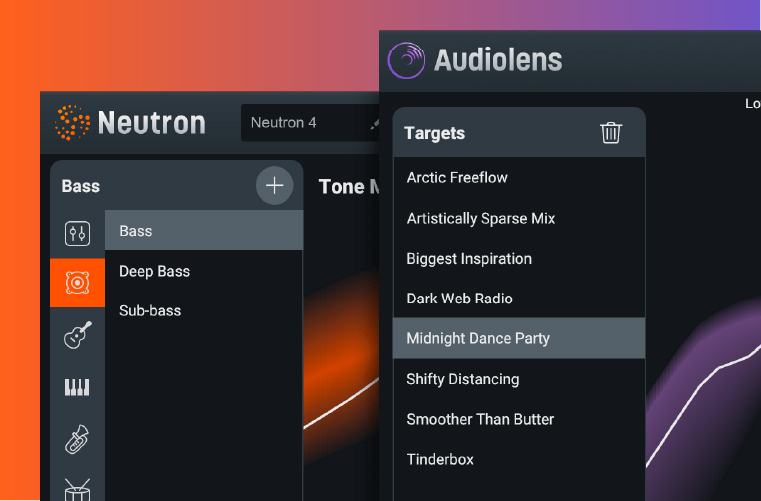 iZotope Audiolens iZotope製品と連携してターゲットに使える