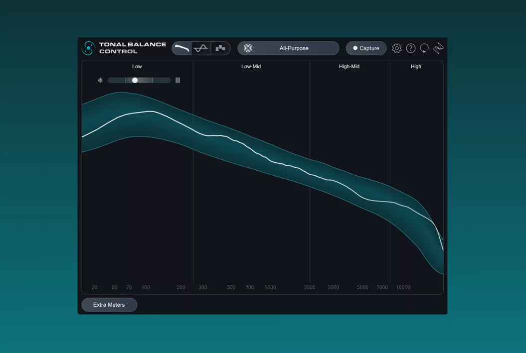 iZotope Tonal Balance Control 3 Leveled Viewでズレの方向を把握しやすい
