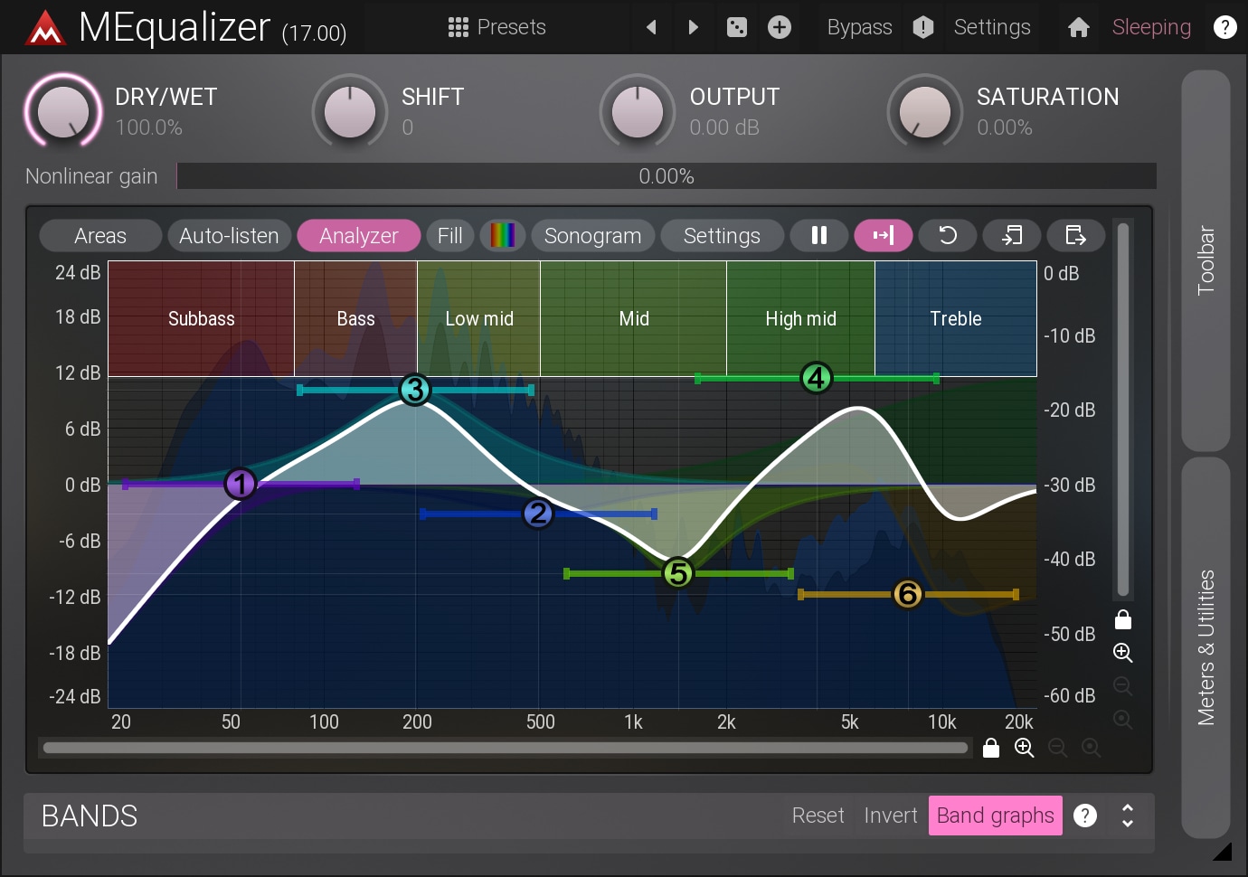 MeldaProduction MEqualizer Mid/Sideからマルチチャンネルまで対応