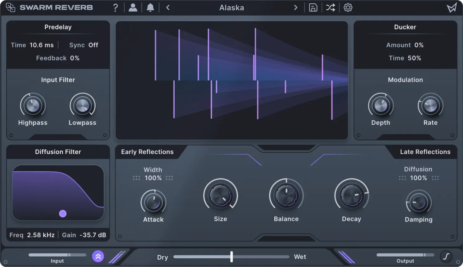 Minimal Audio Swarm Reverb テールの濁りを整理する