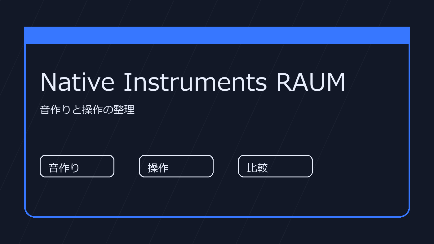 Native Instruments RAUM