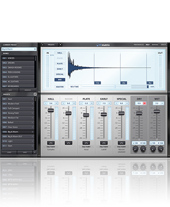 Overloud REmatrix 残響後の濁りを抑える