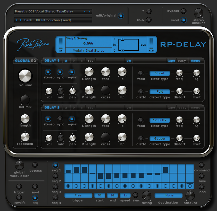 Rob Papen RP-Delay 公式音源デモでリズムとの噛み方を確認しやすい