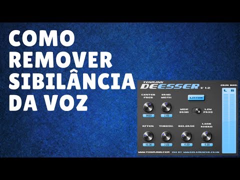 Removendo sibilância na voz com plugin Tonman Deesser (Gratuito)