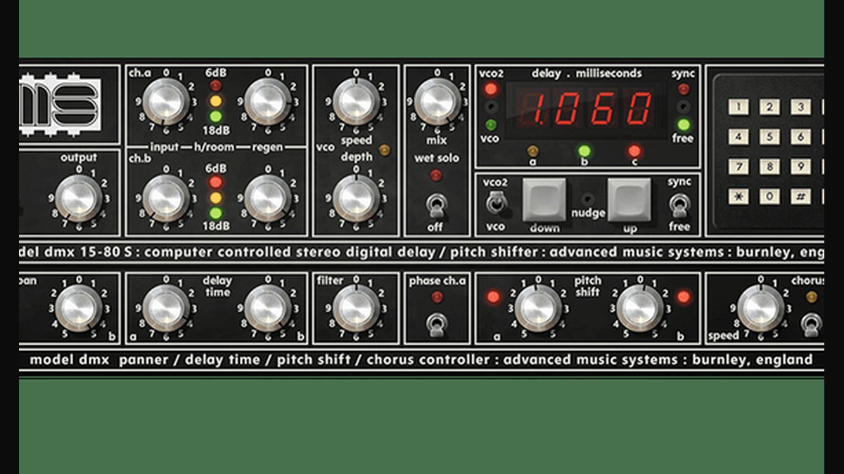 UAD AMS DMX Digital Delay & Pitch Shifter AMS RMX16と組み合わせた80s系処理にも合う