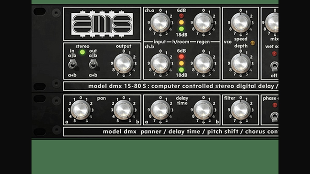 UAD AMS DMX Digital Delay & Pitch Shifter あらゆる素材にヴィンテージデジタルの奥行きを追加