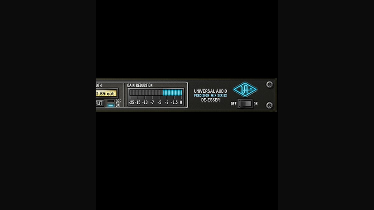UAD Precision De-Esser ボーカルチェーン内で素早く歯擦音を整える