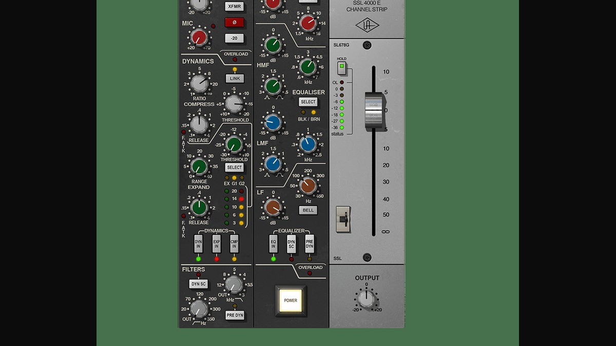 UAD SSL 4000 E Channel Strip UnisonでSSLの入力段まで再現