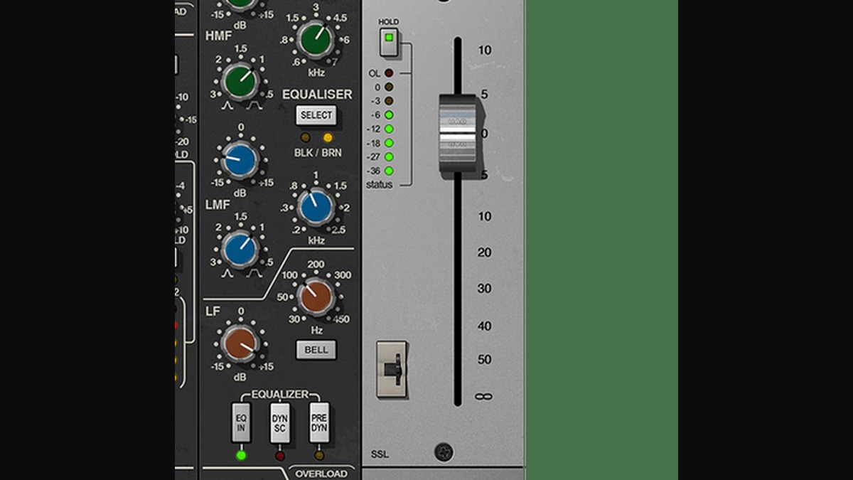 UAD SSL 4000 E Channel Strip SSL VCAコンプとゲートでダイナミクスを制御